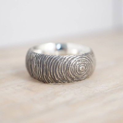 Slate Solid White Gold Ring