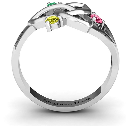 Siobhán Celtic Knot Solid White Gold Ring