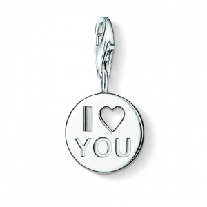 Solid Gold I Love You Charm