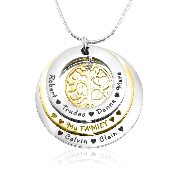Solid Gold Family Triple Love - Two Tone