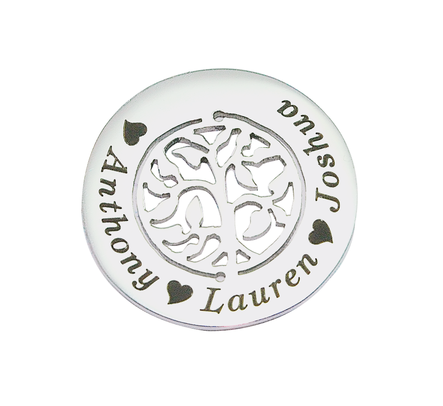 Solid Gold Family Tree Charm - Dream Locket