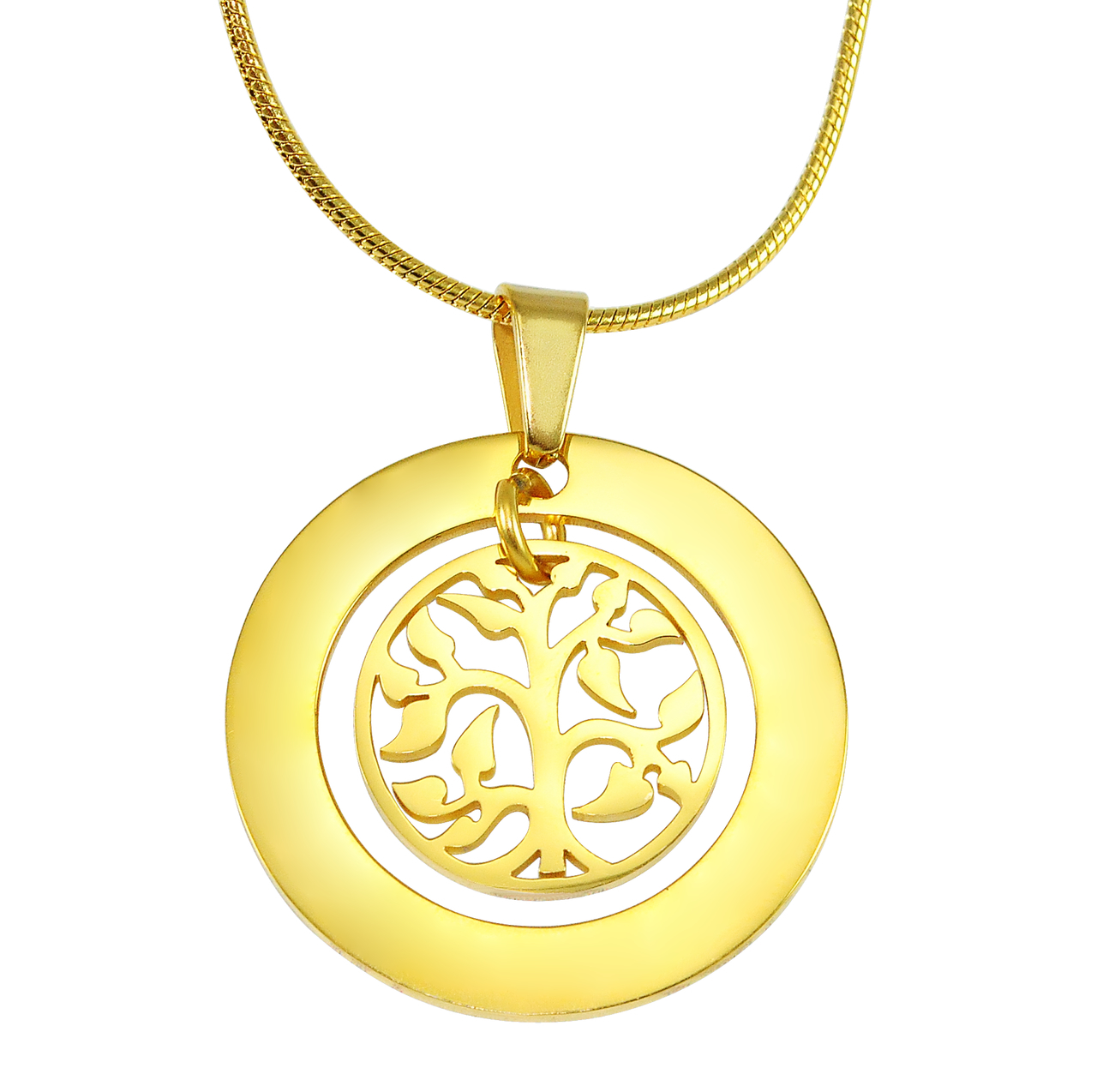 Personalised My Family Tree Necklace - 18CT Gold