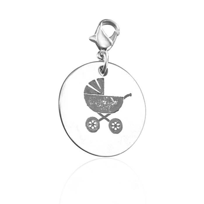 Solid Gold Pram Charm