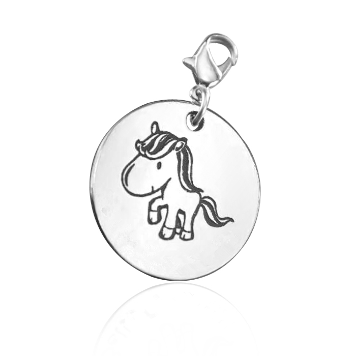 Solid Gold Unicorn Charm
