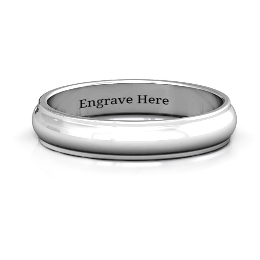 Apollo Women's Solid White Gold Ring