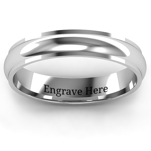 Apollo Women's Solid White Gold Ring