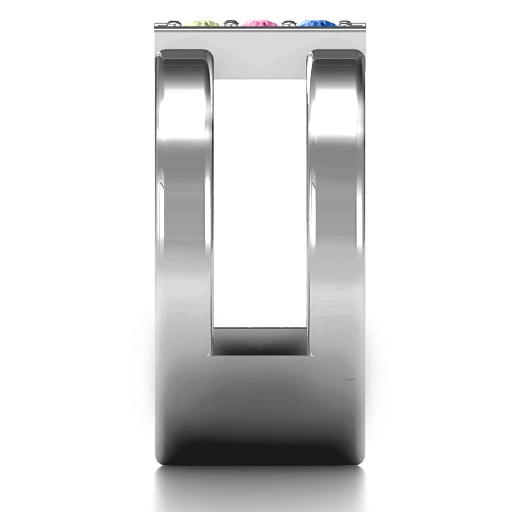 Layers Of Love Solid White Gold Ring