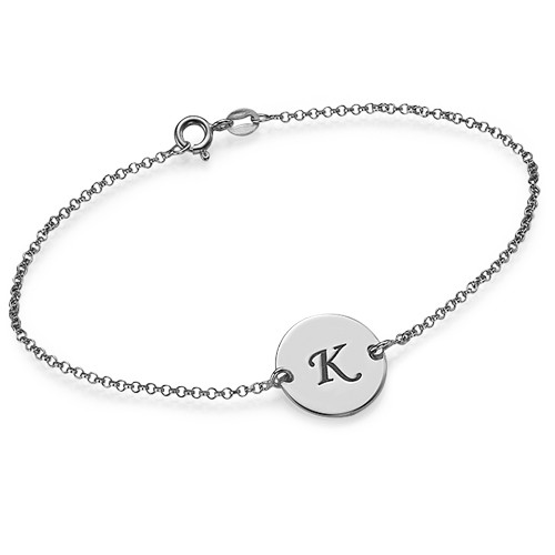 18CT White Gold Initial Bracelet/Anklet