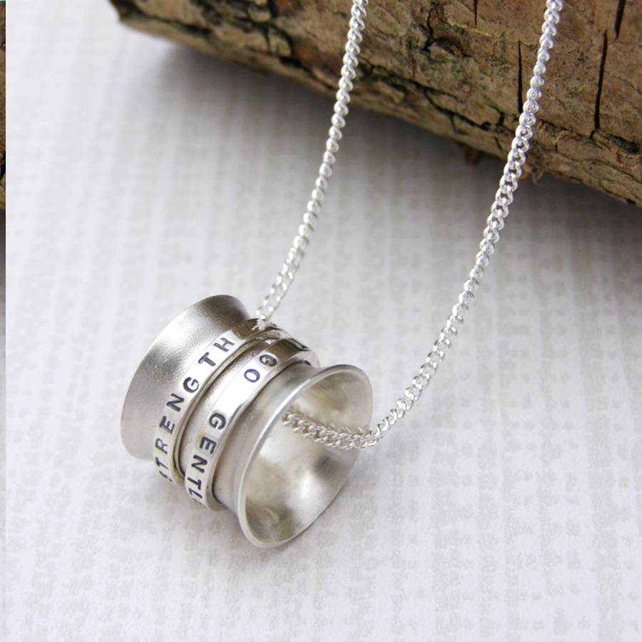 Solid Gold Spinner Pendant