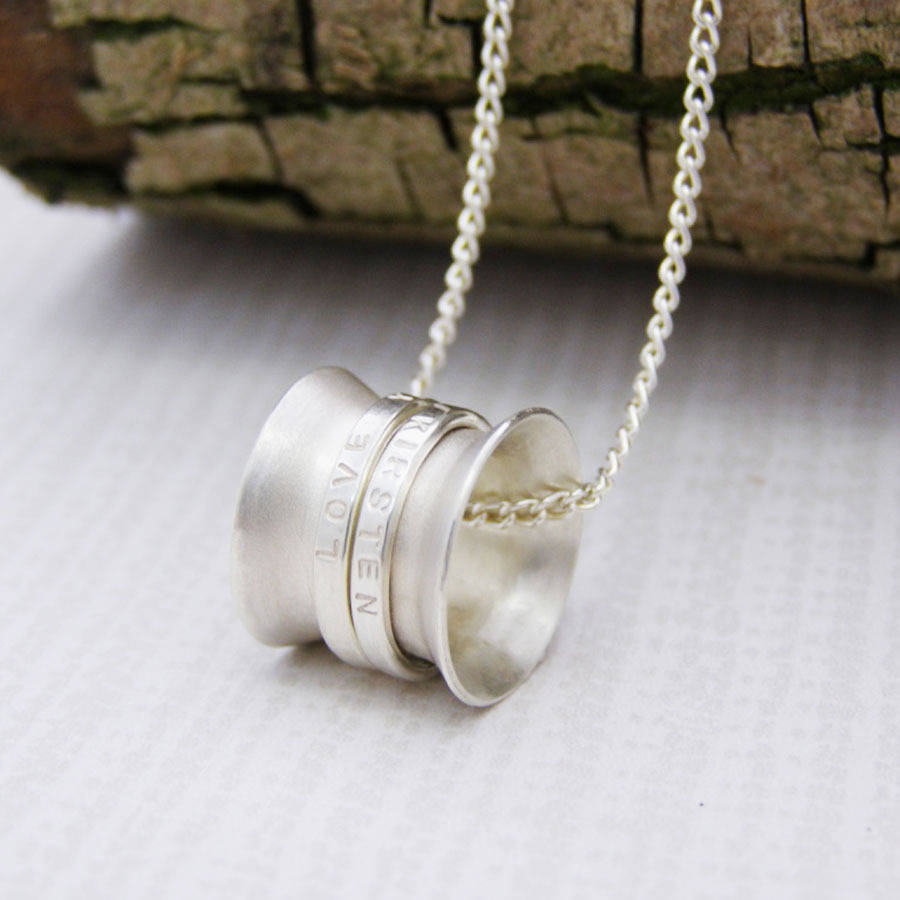 Solid Gold Spinner Pendant