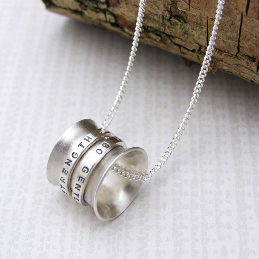 Solid Gold Spinner Pendant