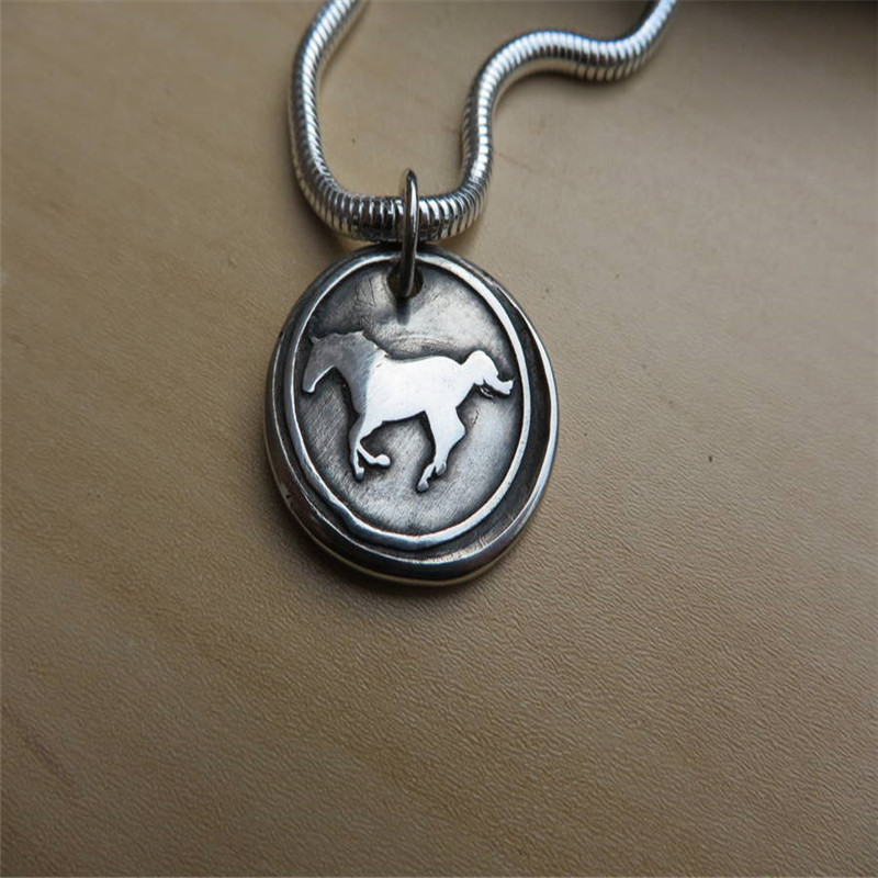 Solid Gold Spirit Of The Horse Pendant