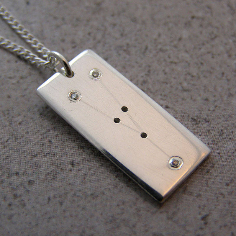 Solid Gold Star Sign Pendant