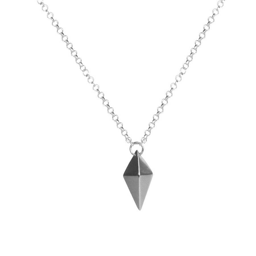 Solid Gold Tiny Kite Pendant